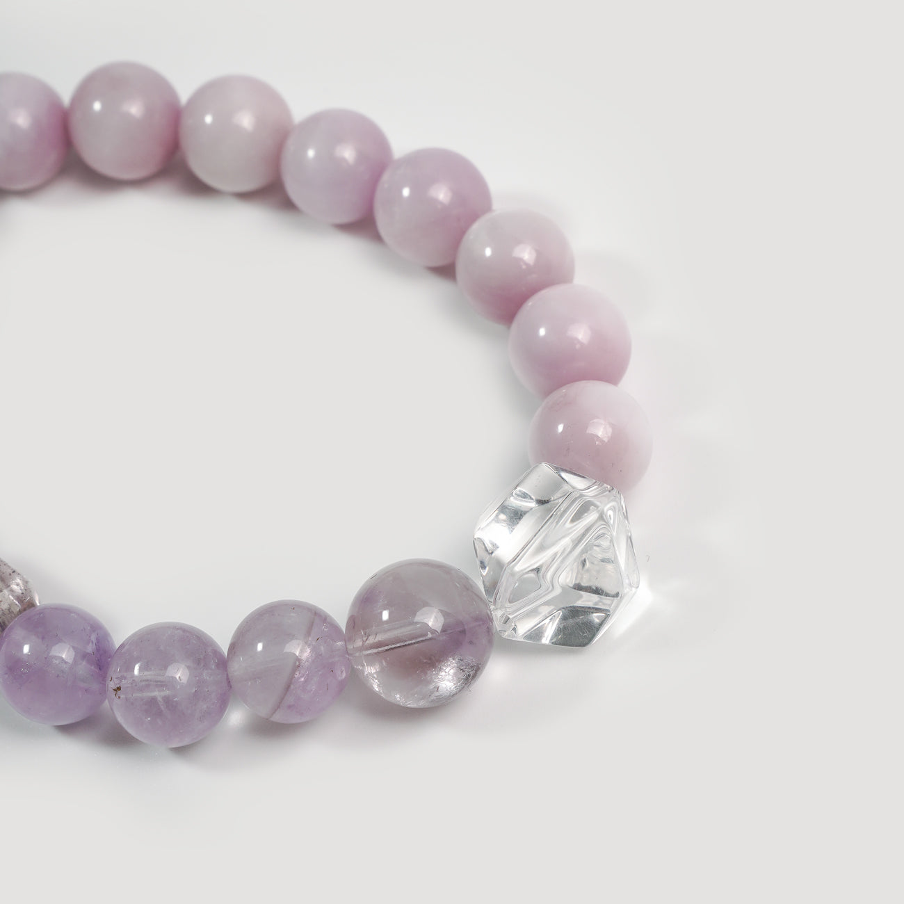 Purple Aura Amplifier Bracelet | Lepidolite and Amethyst Energy Bracelet for Women | Wisdom & Tranquility Crystal Jewelry