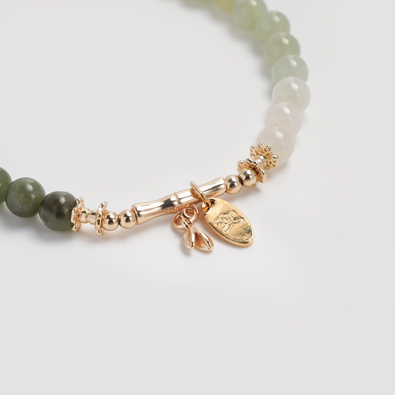 Harmony Bamboo Hetian Jade Bracelet