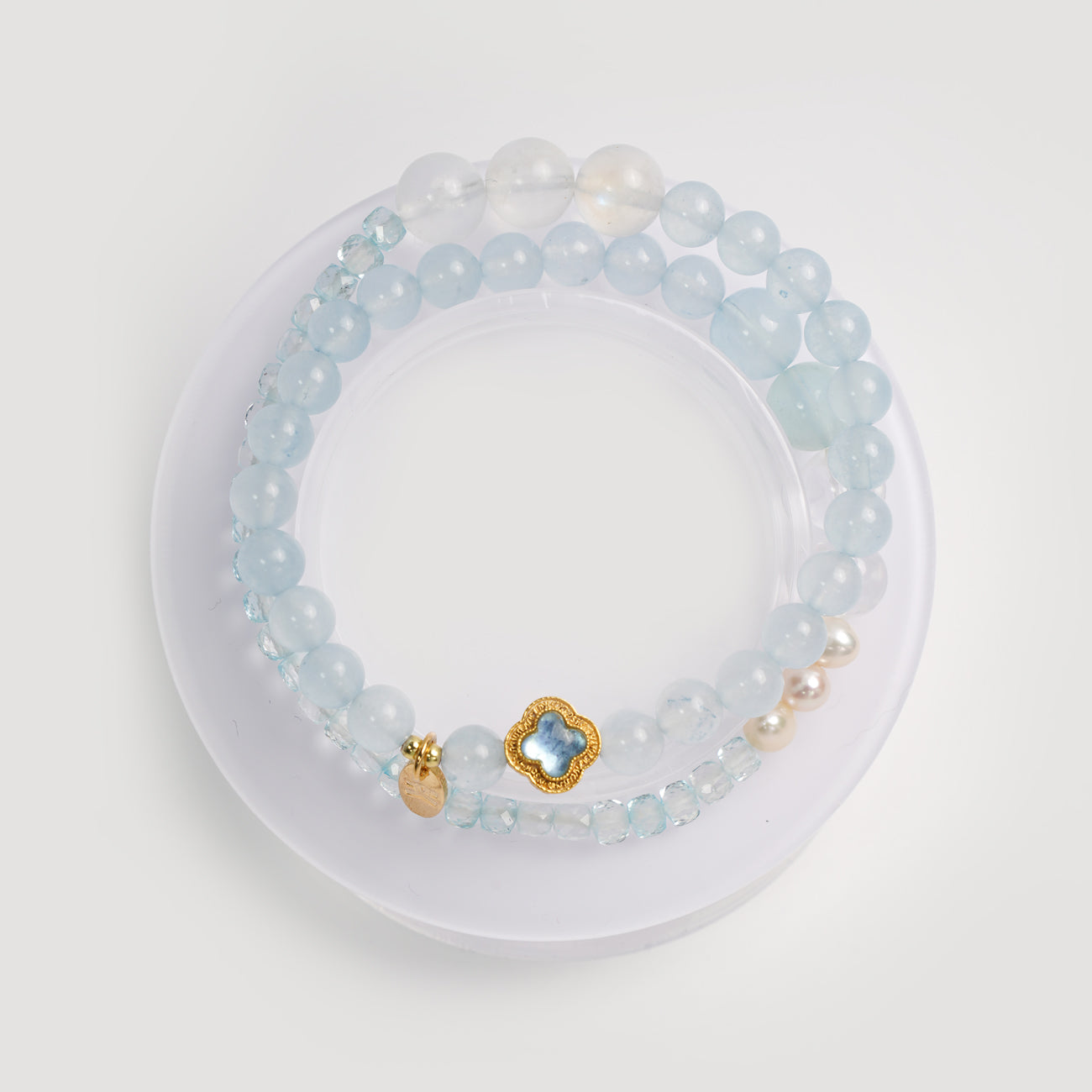 Bold Blue Gem-Confidence Aquamarine Energy Bracelet