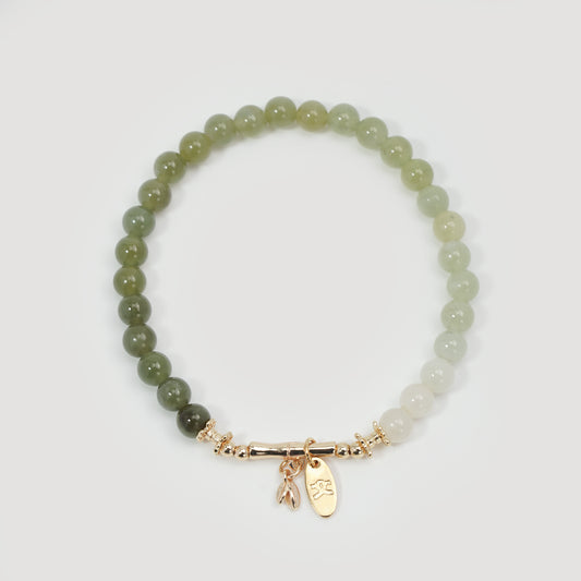 Harmony Bamboo Hetian Jade Bracelet