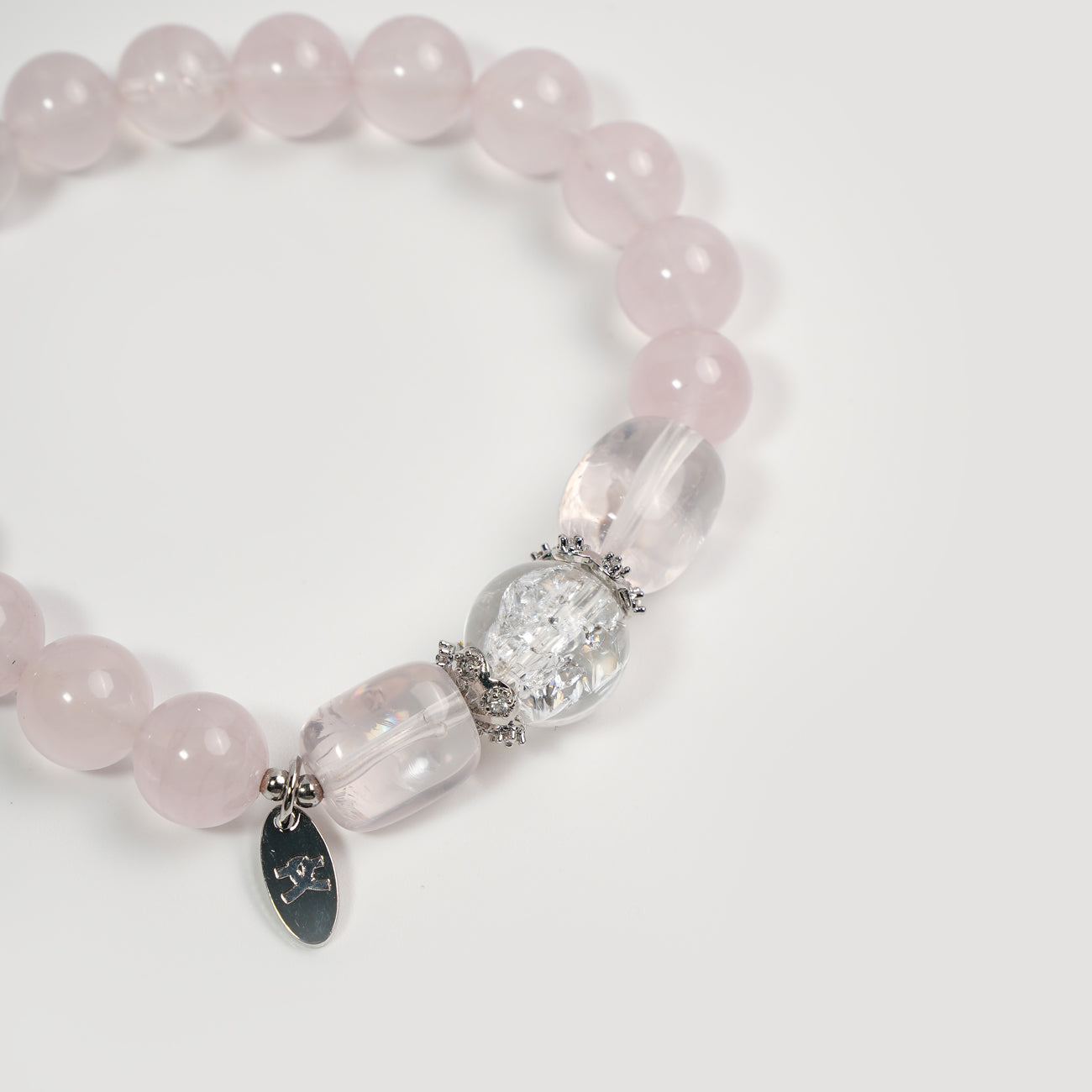 Rose Radiance Bracelet | Rose Quartz & Phantom Quartz Bracelet for Love and Attraction