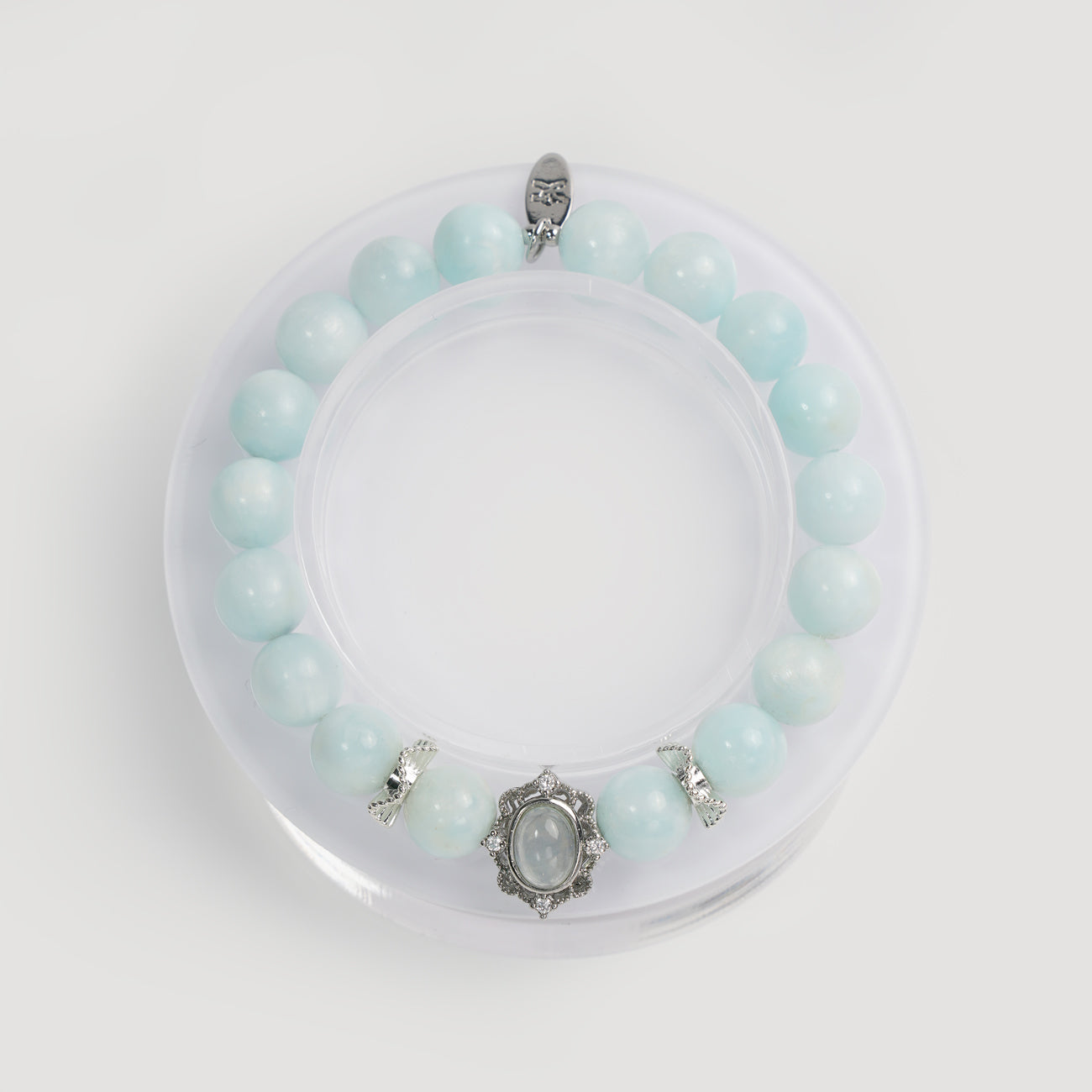 Radiance of Confidence Bracelet | Aquamarine and Hemimorphite Gemstone Bracelet for Elegance and Self-Assurance