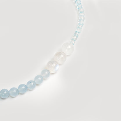 Bold Blue Gem-Confidence Aquamarine Energy Bracelet