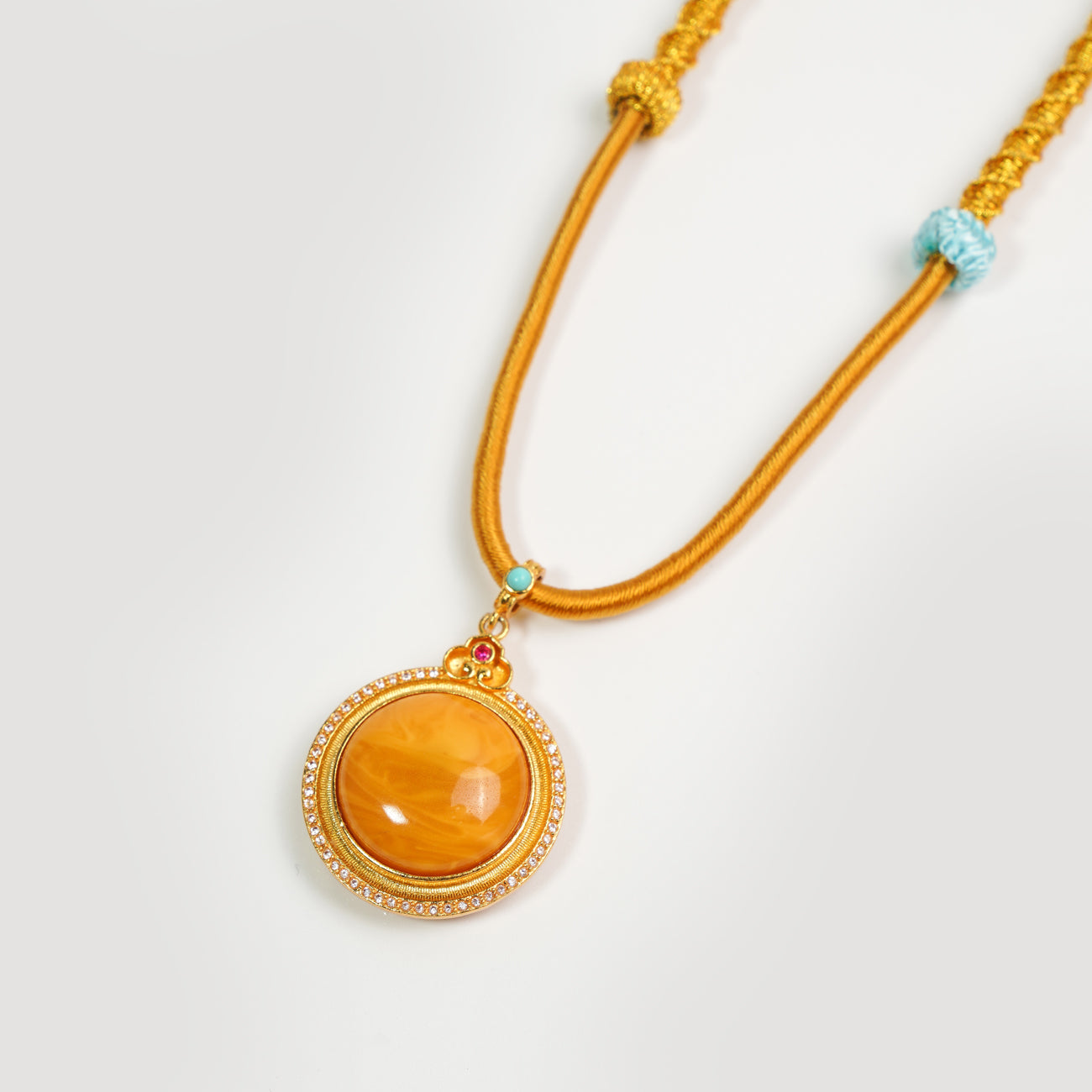 Amber & Turquoise Enchanted Necklace