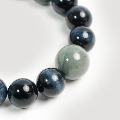 Midnight Strength - Blue Tiger's Eye Bracelet