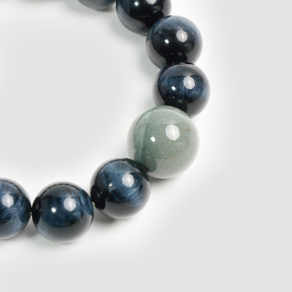 Midnight Strength - Blue Tiger's Eye Bracelet